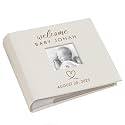 Personalized Photo Album, Custom Engraved Picture Album, Holds 200 4" x 6" Photos, Leatherette and Laser Engraved Scrapbook, Welcome Baby