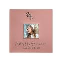 Personalized Photo Album, Engraved Religious Cross Leatherette Photo Album, Holds 200 4" x 6" Photos, Baptism Picture Album, First Holy Communion Keepsake, Confirmation Gift