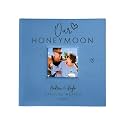 Personalized Photo Album For Newlyweds, Holds 200 4" x 6" Photos, Engraved Our Honeymoon Leatherette Photo Album, Gift For Her, Blue Photo Scrapbook, Photo Keepsake