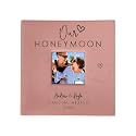 Personalized Photo Album For Newlyweds, Holds 200 4" x 6" Photos, Engraved Our Honeymoon Leatherette Photo Album, Gift For Her, Pink Photo Scrapbook, Photo Keepsake