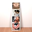 Personalized PhotoStrip Collage Photo Frame | MAGNETIC | Capture Memories like Family,Anniversary,Birthday,Valentines Day Customized Gift
