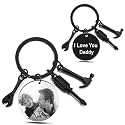 Personalized Picture Keychain - Customized Engraved Keychains with Photo Text, Personalized Gifts for Men Women Lovers