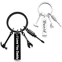 Personalized Picture Keychain - Customized Engraved Keychains with Photo Text, Personalized Gifts for Men Women Lovers