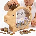 Personalized Piggy Bank, Wooden Money Banks for Kids, Custom Gifts for Boys and Girls, Personalized Piggy Bank for Girls