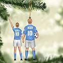 Personalized Soccer Ornament, Girl, Boy Soccer Christmas Ornament with Name &amp; Number, Unique Sports Keepsake Gift for Boys, Kids &amp; Teens, Holiday Tree Decoration, Christmas Tree, 2D Flat Shape /13