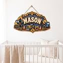 Personalized Truck Name Sign, Personalized Wooden Name Sign for Boys