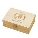 Personalized Wedding Keepsake Box, Custom Engraved Memory Box for Newlyweds