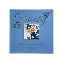 Personalized Wedding Photo Album, Custom Engraved Picture Album, Holds 200 4" x 6" Photos, Leatherette and Laser Engraved Scrapbook, Our Wedding, Blue