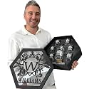 Personalized Whiskey Decanter Set for Men Dad, Custom Name &amp; Initial Decanter Set with Glasses, Wooden Gift Box, Personalized Liquor Decanter for Home Bar, Fathers Day Birthday Retirement Gifts