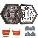 Personalized Whiskey Decanter Sets for men Home Bar,Father's Day Birthday Gifts,Custom Whiskey Dispenser Liquor Decanter for Husband Dad Groomsmen Men Cave Christmas