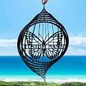 Personalized Wind Spinners Outdoor Butterfly, Custom Name Garden Wind Spinners, Hanging Outdoor Decor, Yard Art, Metal Hanging Wind Spinner for Indoor Lawn Patio Porch, Customized Gifts Color08