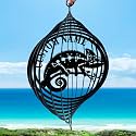 Personalized Wind Spinners Outdoor Chameleon, Custom Name Garden Wind Spinners, Hanging Outdoor Decor, Yard Art, Metal Hanging Wind Spinner for Indoor Lawn Patio Porch, Customized Gifts Color07