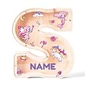 Personalized Wooden Letter Piggy Bank for Kids | Custom Name Alphabet Coin Bank A–Z | Money Saving Box for Boys and Girls | Birthday Gift for Children (S)