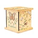 Personalized Wooden Piggy Bank for Kids and Adults, Gifts Handmade in USA by BloomOwl, Custom Coin Bank, Personalized Banks for Kids, Gifts for Baby Boys and Girls (Butterfly)