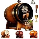 Personalized Wooden Whiskey Barrel,3 Liter Oak Barrel for Aging Bourbon