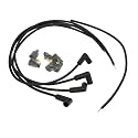 Pertronix 704190 Flame-Thrower Black Universal 90 Degree 4 Cylinder Spark Plug Wire
