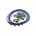 Pertronix 8043VW Flame-Thrower Blue Universal 180 Degree 8mm 4 Cylinder Spark Plug Wire