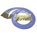 Pertronix 808380 Flame-Thrower 8mm Spark Plug Wires Set, High Performance, Universal Fit 180 Degree, 8 Cylinder, Blue
