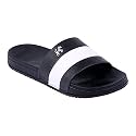 PERY-PAO Mens Stylish Sliders Black Grey Sky