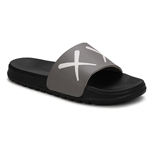 PERY-PAO Sliders Mens White Sky Blue Stylish