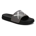 PERY-PAO Sliders Mens White Sky Blue Stylish