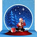 Peryiter 10x8 Ft Christmas Snow Crystal Globe Ball Photo Booth Backdrop