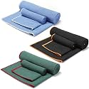 Peryiter 6 Pack Hot Yoga Mat Towels, Non Slip Microfiber, 2 Sizes