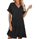 PerZeal Women39s Casual V Neck Short Sleeve