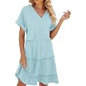 PerZeal Women39s Casual V Neck Short Sleeve