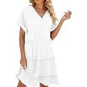 PerZeal Women39s Casual V Neck Short Sleeve