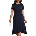 PerZeal Women39s Summer Dress Casual Ruffle Sleeve