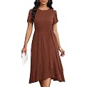 PerZeal Women39s Summer Dress Casual Ruffle Sleeve