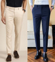 PESADO Regular Fit Men Beige Dark Blue