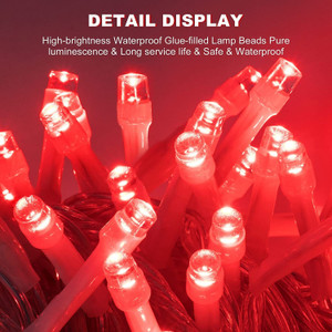 pesca 40 leds 11 m red green blue steady string rice lights pack of 3