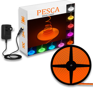 pesca 600 leds 5 m orange steady string rice lights pack of 1