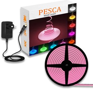 pesca 600 leds 5 m pink steady string rice lights pack of 1