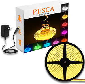 pesca 600 leds 5 m yellow steady string rice lights pack of 1