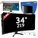 Peslv 2-Pack 34 Inch 21:9 Computer Privacy Screen for Curved Monitor