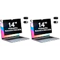 Peslv Magnetic Privacy Screen for MacBook Pro 14 Inch (2021-2026, M1, M2, M3, M4, M5), Removable Matte Blue Light Glare Filter for Mac Pro 14.2" Laptop Computer (Pack of 2)
