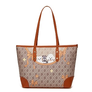 pesoma women39s tote bag with pocket girls stylish fashion faux leather tote shoulder tote bag for women amp girls crossbody bags for girls amp women brown-animal