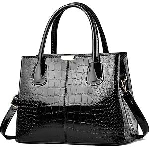 pesoma faux leather women handbags shoulder hobo bag purse with long strapfits up to 12934 tablet15634 purse square pink blackcp