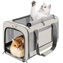 GAPZER Large Cat Carrier Soft, Collapsible Travel Pet Carry Bag, Small Dogs
