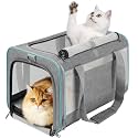 GAPZER Large Cat Carrier Soft, Collapsible Travel Pet Carry Bag, Small Dogs