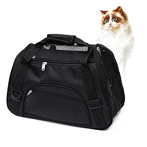 muchl pet carrier soft-sided carriers for cat carriers dog carrier for small medium cats dogs puppies pet carrier airline approved cat dog pet travel carrier small black