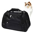 MuchL Pet Carrier Soft-Sided Carriers for Cat Carriers Dog Carrier for Small Medium Cats Dogs Puppies Pet Carrier Airline Approved Cat Dog Pet Travel Carrier (Small, Black)