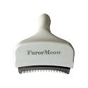 Pet Deshedding Tool with Curve Blade, Cat Grooming Brush, Tight V-shaped Teeth Shedding Comb for Cat and Small Dog (White, Small)