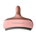 Pet Deshedding Tool with Curve Blade, Cat Grooming Brush, Tight V-shaped Teeth Shedding Comb for Cat and Dog (Pink, Large)