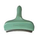 Pet Deshedding Tool with Curve Blade, Cat Grooming Brush, Tight V-shaped Teeth Shedding Comb for Cats and Dogs (Green, Large)