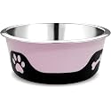 Dog Bowls Thermocool Insulated Stainless Steel, Non Slip, No Spill Insulated Dog Bowl, Keeps Food Warm &amp; Water Cold for Dogs and Cats, Pink 16oz 425 ML, Small