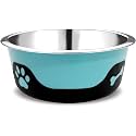 Dog Bowls Thermocool Insulated Stainless Steel, Non Slip, No Spill Insulated Dog Bowl, Keeps Food Warm &amp; Water Cold for Dogs and Cats, Blue 64oz 1800ML,Large